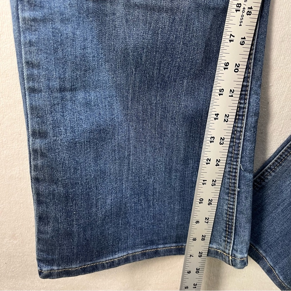 Maurices Mid Rise Straight Leg Jeans Womens 11/12 Short Stretch Denim 3060 - Picture 5 of 9